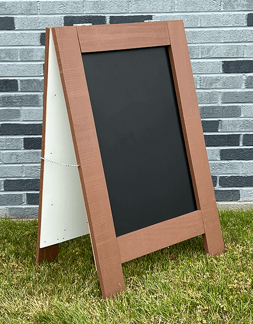 Chalk Board Daily Specials Sidewalk Sandwich Board A Frame Folding Aff –  Footsteps in the Past